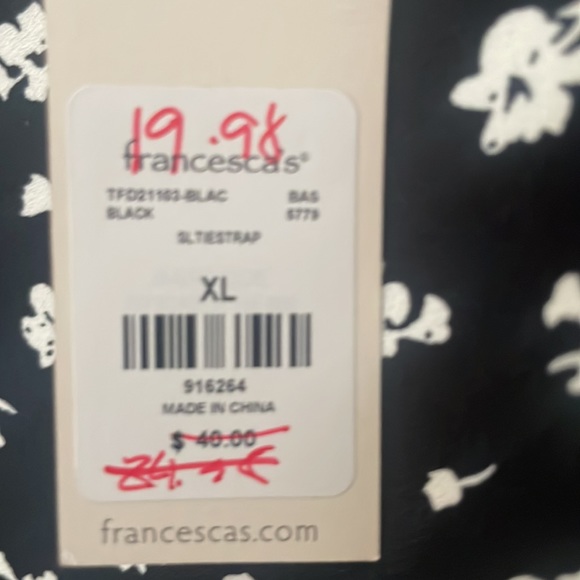 Mi Ami XL NWT ( Black and white) polyester top - Picture 8 of 8